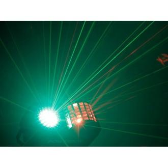 DERBY3 3-in-1 Lighting Effect: Derby, LED Strobe and flood light and RGB Laser